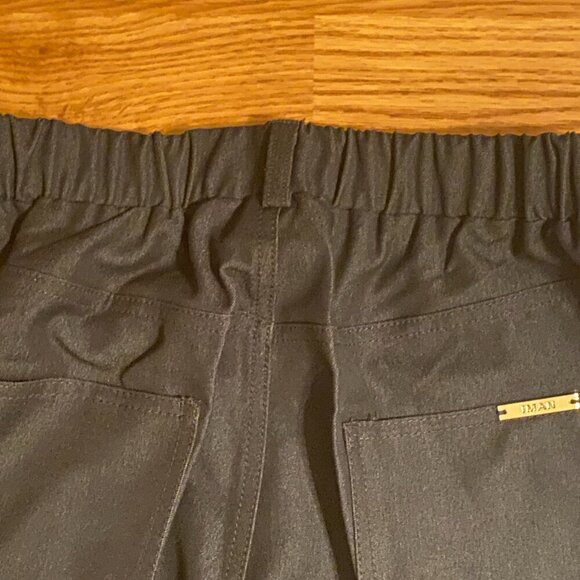 Iman Womens Black Bootcut Pull On Pants Elastic Waist Size S Long 5-pockets - Picture 5 of 8